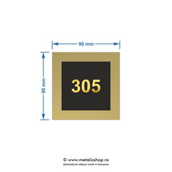 Numar de apartament model 17