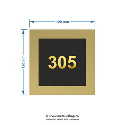 Numar de apartament model 17