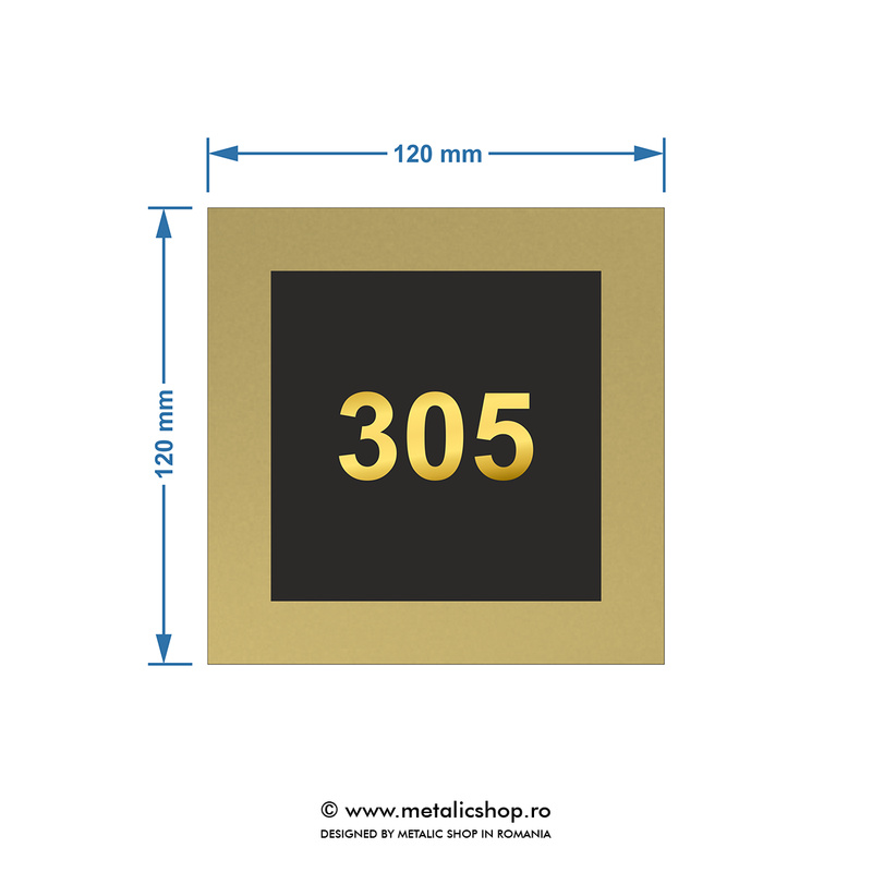 Numar de apartament model 17