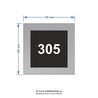 Numar de apartament model 17