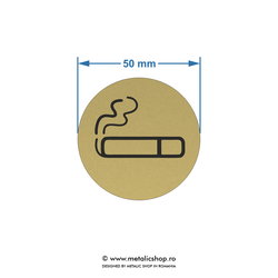 Placuta atentionare "Loc pentru fumat!"