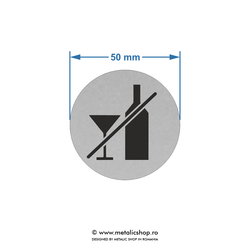 Placuta atentionare "Fara bauturi alcoolice!"