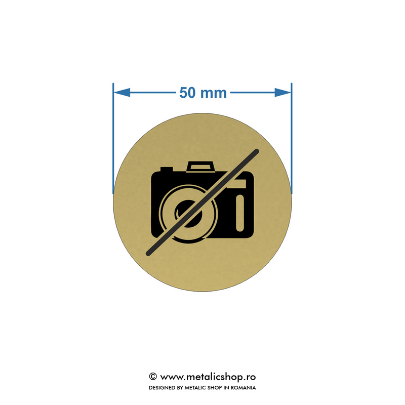 Placuta atentionare "Fotografiat interzis!"