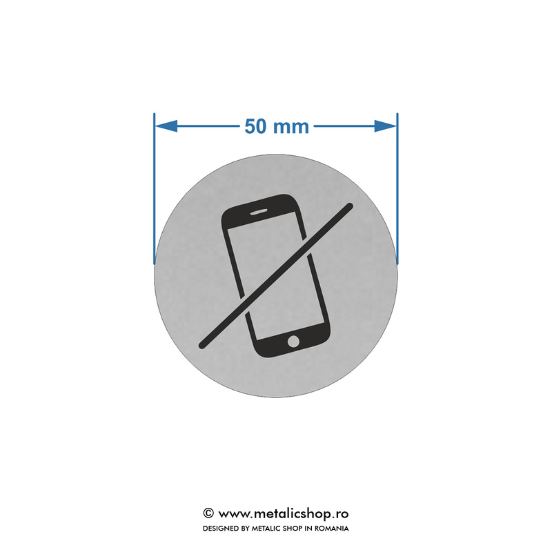 Placuta atentionare "Fara telefon mobil!"