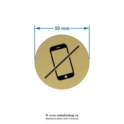 Placuta atentionare "Fara telefon mobil!"