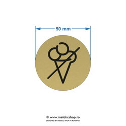 Placuta atentionare "Fara mancare!"