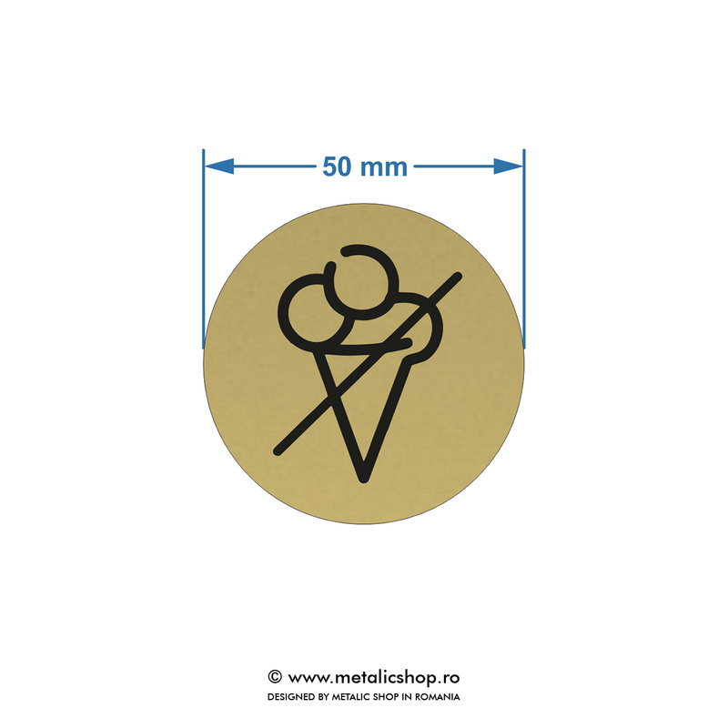 Placuta atentionare "Fara mancare!"