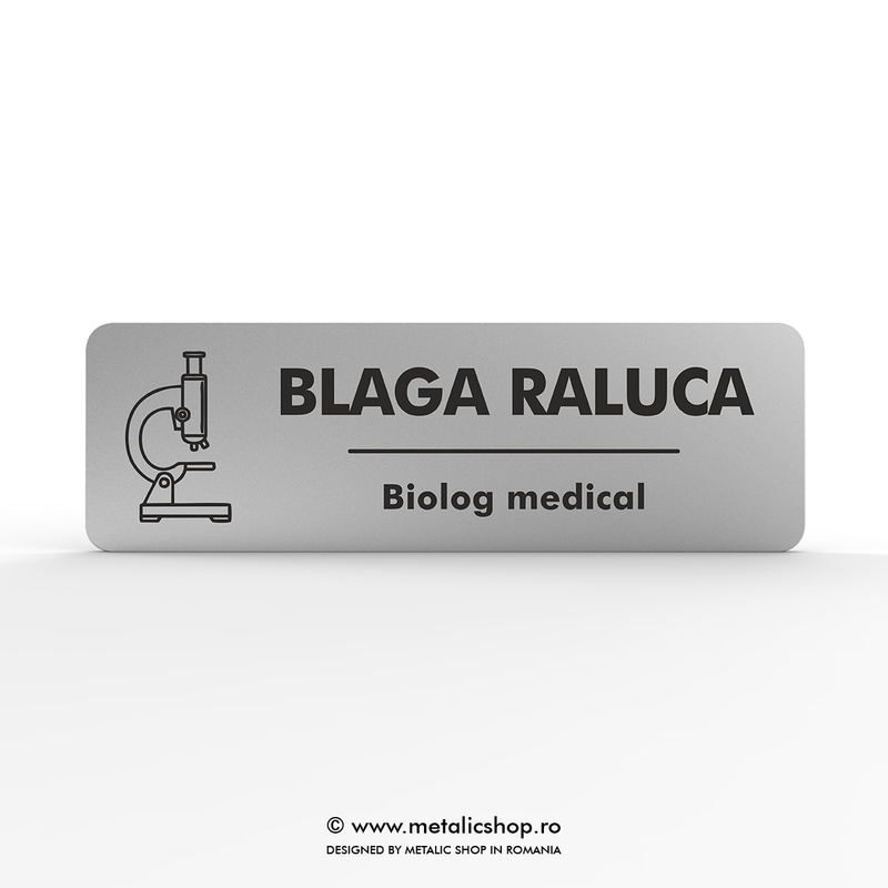 Ecuson cu nume "Biolog"