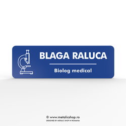Ecuson cu nume "Biolog"