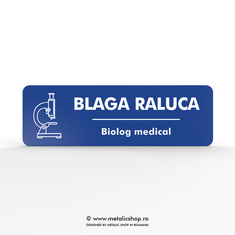 Ecuson cu nume "Biolog"