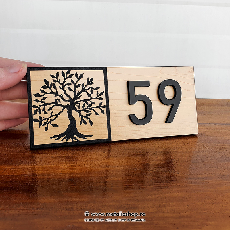 Numar de apartament model 12