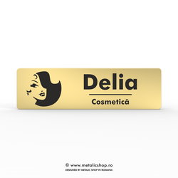Ecuson metalic "cosmetica"