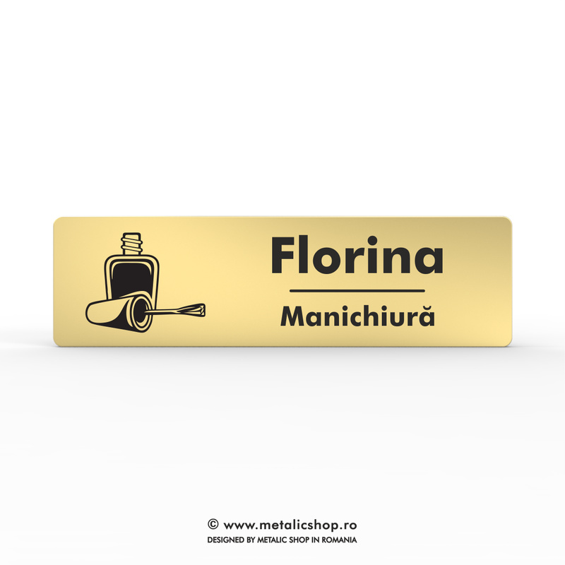 Ecuson metalic "Manichiura"