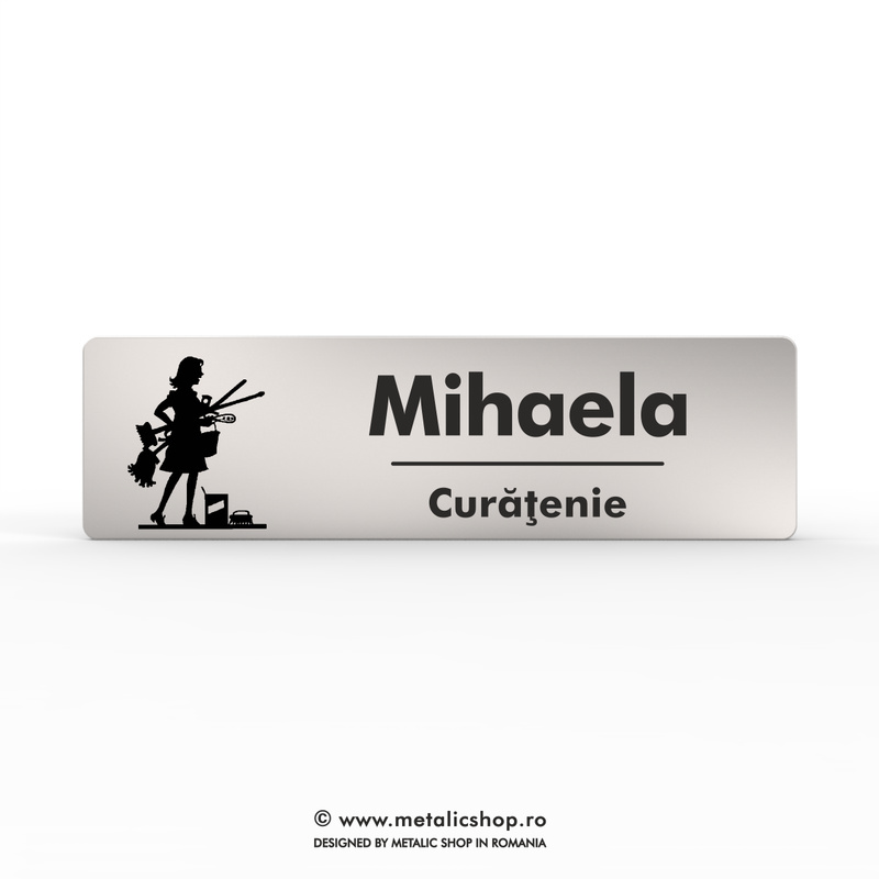 Ecuson metalic "Curatenie"