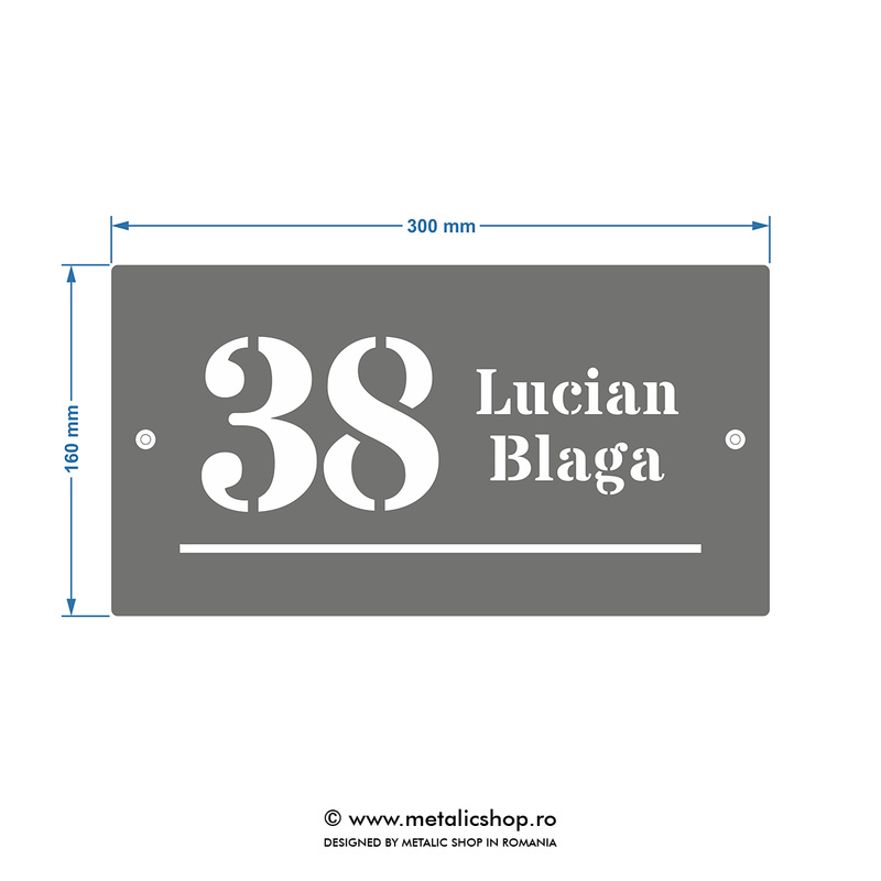 Numar de casa Blaga