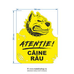 Placheta Caine rau model 2