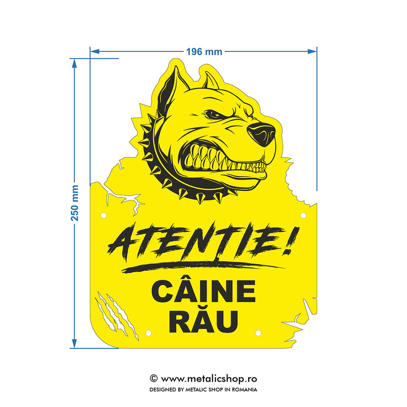 Placheta Caine rau model 2