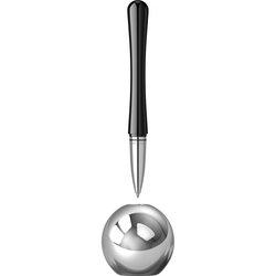 Desk Pen Set Roller Monteverde USA Luna Chrome & Black CT