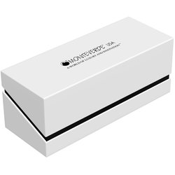 Desk Pen Set Roller Monteverde USA Luna Chrome & Black CT