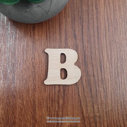 Litera B din lemn