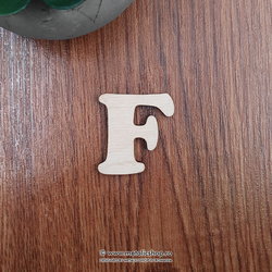 Litera F din lemn