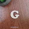 Litera G din lemn