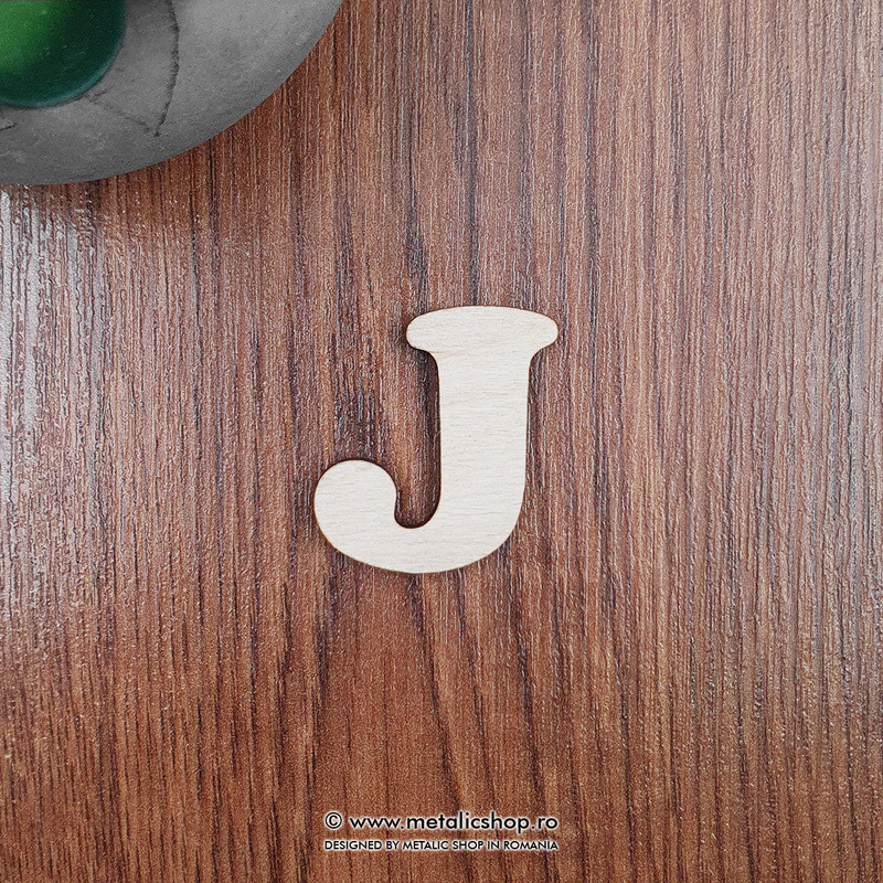 Litera J din lemn