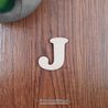Litera J din lemn