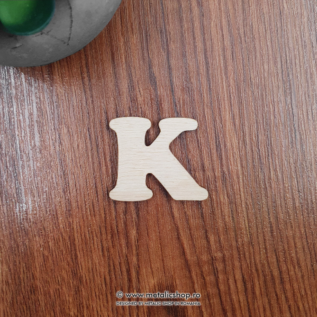 Litera K din lemn