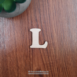 Litera L din lemn