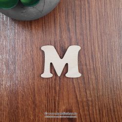 Litera M din lemn