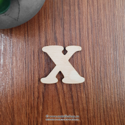 Litera X din lemn