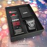 Set cadou Bricheta Zippo Chrome Brushed cu etui gri inchis