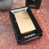Bricheta Zippo personalizata auriu periat (lucios)