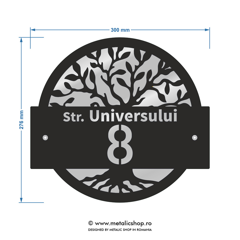 Numar de casa Copacul Vietii