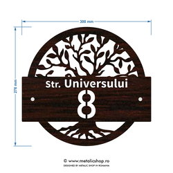 Numar de casa Copacul Vietii