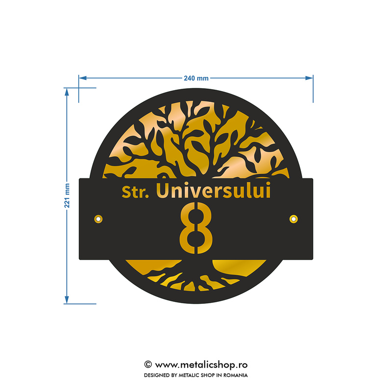 Numar de casa Copacul Vietii