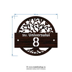 Numar de casa Copacul Vietii