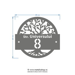 Numar de casa Copacul Vietii