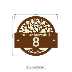 Numar de casa Copacul Vietii