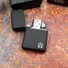 Bricheta Zippo personalizata negru (gravura alba)