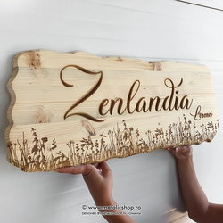 Placheta decorativa din lemn