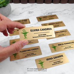 Ecuson metalic personalizat color