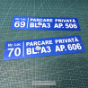 Placheta Parcare model 2