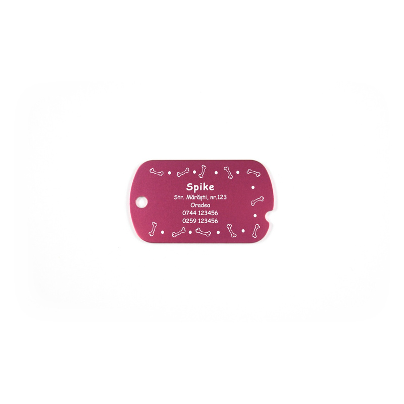 Medalion crestat Dog-Tag personalizat
