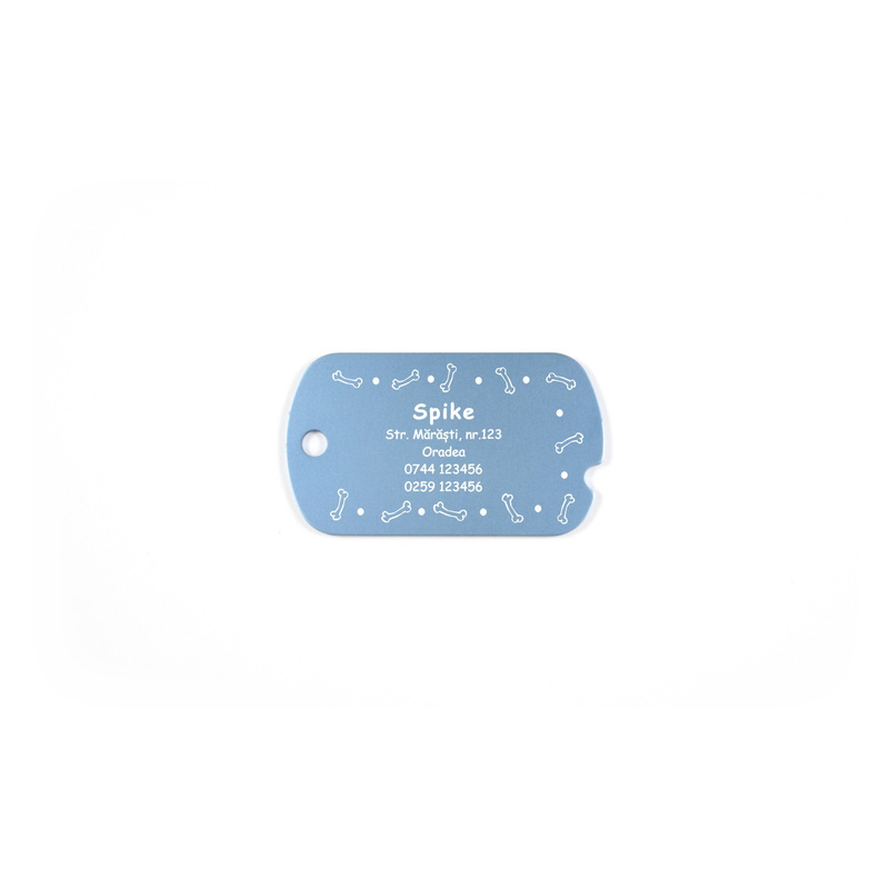 Medalion crestat Dog-Tag personalizat