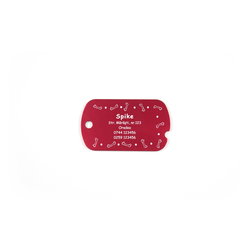 Medalion crestat Dog-Tag personalizat