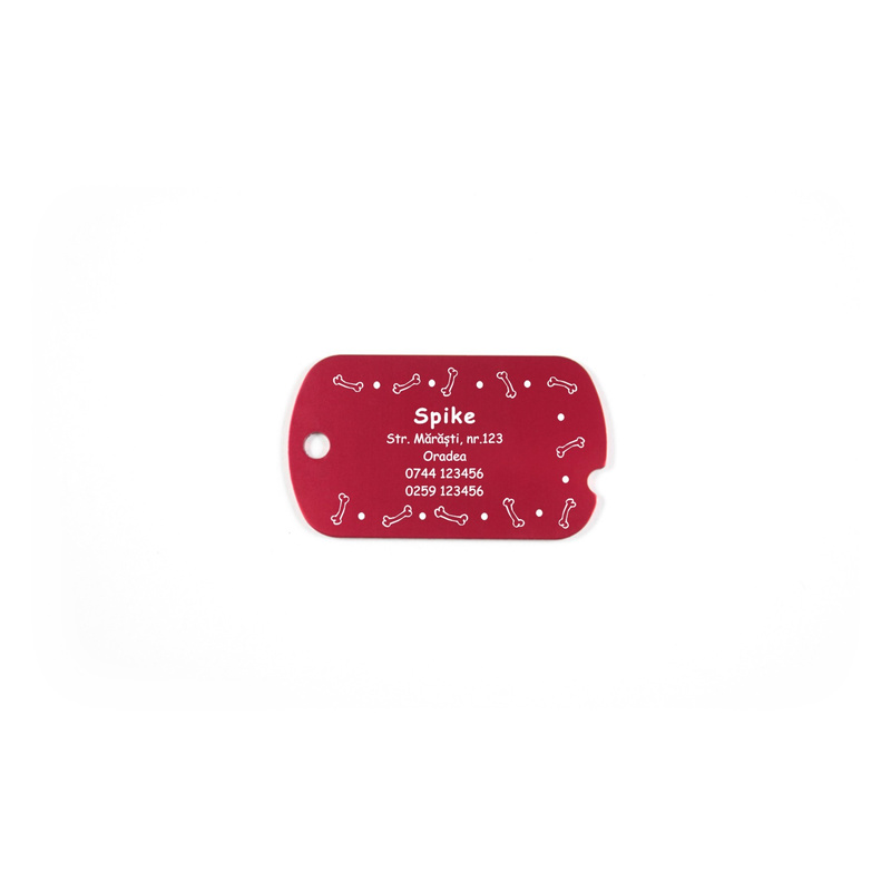 Medalion crestat Dog-Tag personalizat