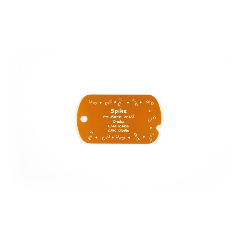 Medalion crestat Dog-Tag personalizat