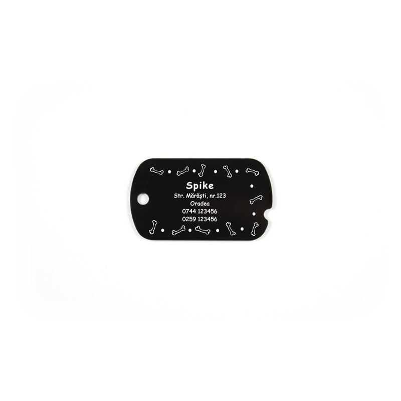 Medalion crestat Dog-Tag personalizat